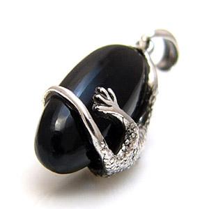 シルバーアクセサリー シルバー925 オニキス ペンダント ネックレス