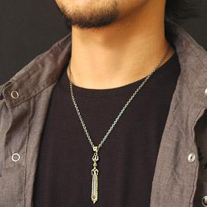 シルバーアクセサリー ネックレス・ペンダント 不動明王 剣・三鈷剣