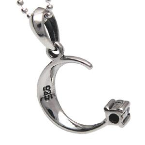 シルバーアクセサリー ペンダント・ネックレス 三日月 ブルームーンストーン pe1583 ペンダントトップのみ |  | 05