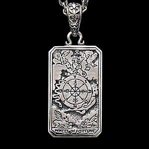 シルバーアクセサリー メンズ ペンダント・ネックレス タロットカード