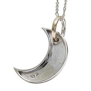 シルバーアクセサリー ハワイアン メンズ・レディース ペンダント・ネックレス ホアカ・三日月・ムーン K9ゴールド pe1720 ペンダントトップのみ |  | 03