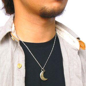 シルバーアクセサリー ハワイアン メンズ・レディース ペンダント・ネックレス ホアカ・三日月・ムーン K9ゴールド pe1720 ペンダントトップのみ |  | 05