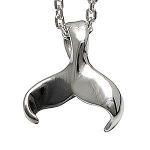 シルバーアクセサリー メンズ・レディース ネックレス ホエールテール 鯨・くじら 尾・しっぽ pe1722 ペンダントトップのみ |  | 01
