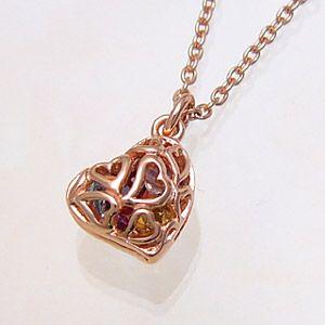 ネックレス ペンダント レディース ハート ガーネット pe1745 38cmチェーン付き ギフトラッピング付 |  | 01