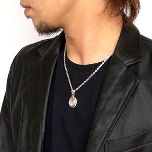 ネックレス シルバーネックレス メンズ マリア グアダルーペ pe1769 c0065-50cmチェーン付きの画像