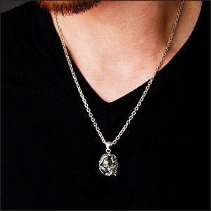 シルバーアクセサリー メンズ ペンダント・ネックレス グリーン