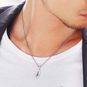 ペアネックレス ペアアクセサリー ダイヤモンド シルバー925 フェザー 羽 ブラック ピンク pe1870 チェーン付きペアセット ギフトBOX付き |  | 05