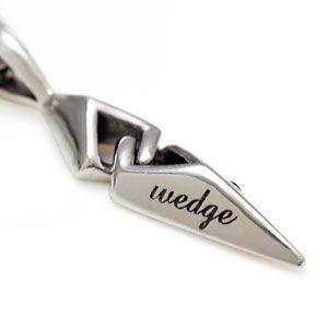 ネックレスメンズ シルバー ブラックダイヤモンド くさび pe1898 c0065