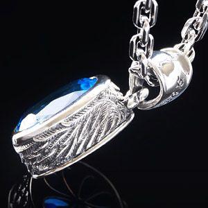 シルバーアクセサリー ペンダント メンズ ネックレス フェザー