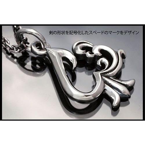 シルバーアクセサリー シルバーネックレス メンズ スペード エース