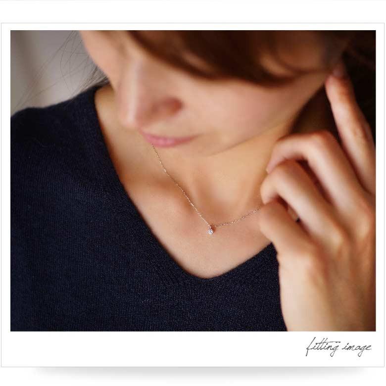 ひと粒天然ダイヤネックレスpe2127 ジュエリー ペンダント・ネックレス プラチナ レディース シンプル チェーンの長さ40 |  | 07