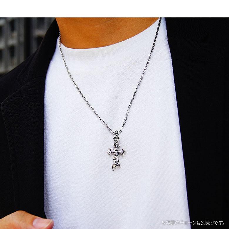 シルバークロストップ pe2145 シルバーアクセサリー ペンダントトップ メンズ リボン ペンダントトップのみの商品 |  | 06