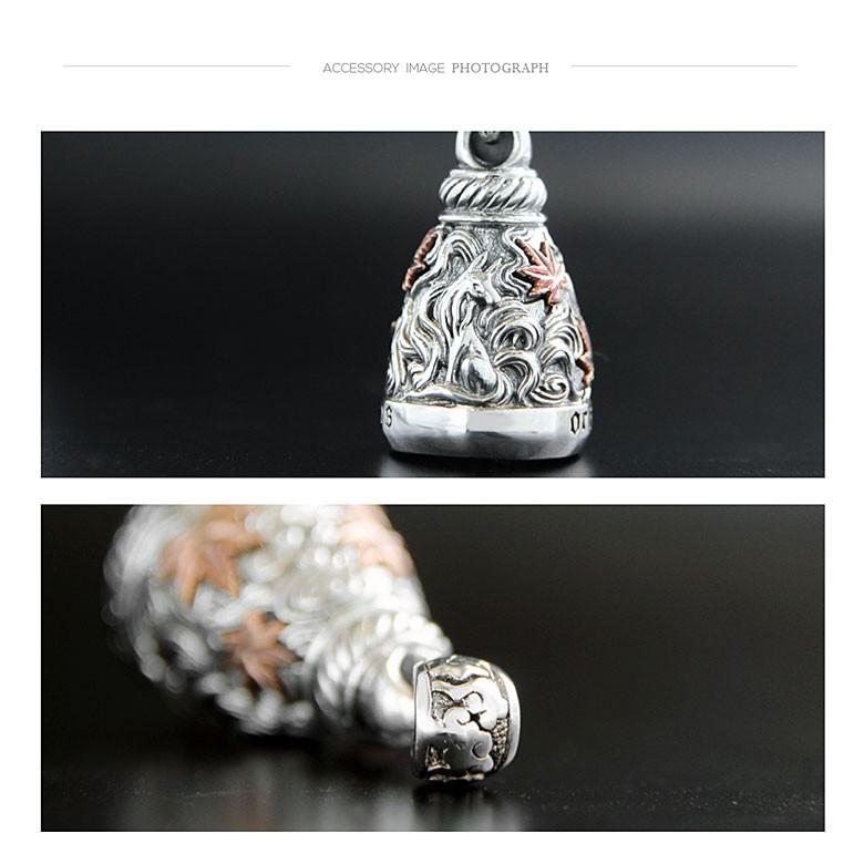 紅葉舞う水紋 pe2152 シルバーアクセサリー ペンダントトップ メンズ 紅葉 ペンダントトップのみの商品 |  | 03