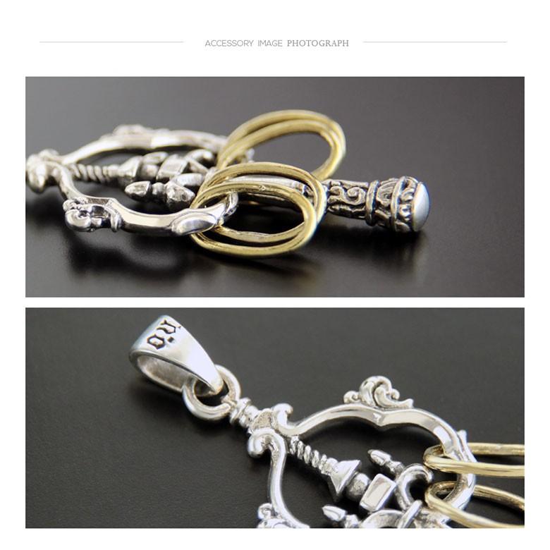 シルバーペンダントトップ pe2177 シルバーアクセサリー ペンダントトップ メンズ 錫杖 ペンダントトップのみの商品 |  | 03