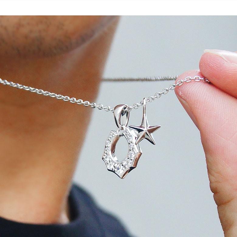 pe2180 シルバーアクセサリー ネックレス 真鍮 男女兼用 馬蹄・ホースシュー 45ｃｍ＋5ｃｍのステンレスチェーン付 |  | 13