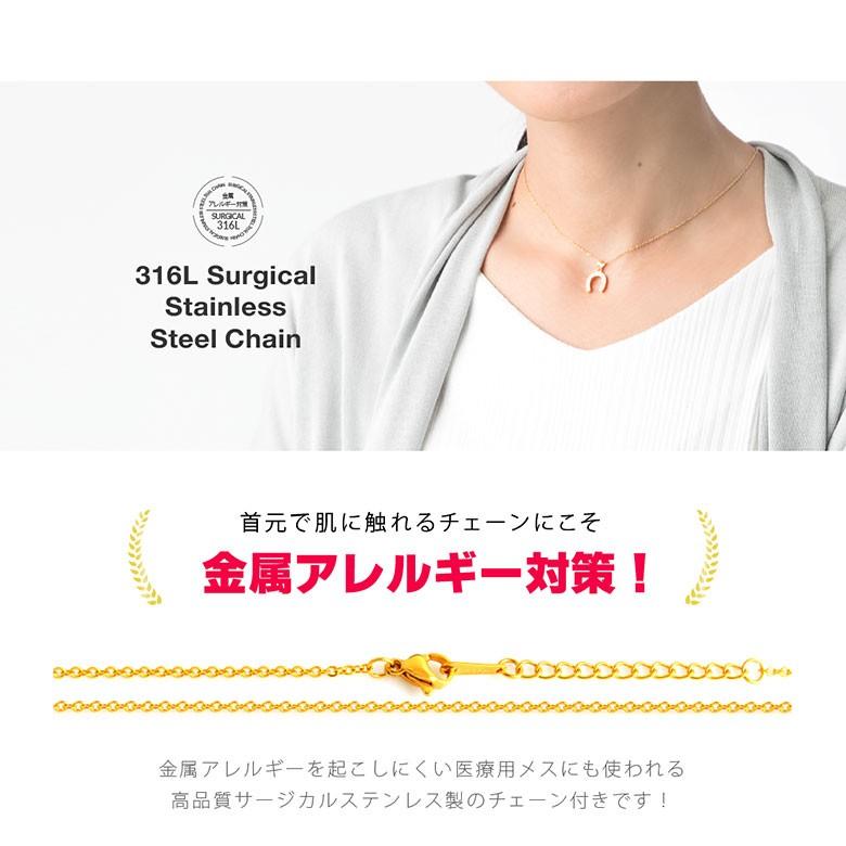 ホースシューネックレス pe2183 シルバーアクセサリー ネックレス 男女兼用 馬蹄・ホースシュー ステンレスチェーン付 |  | 06