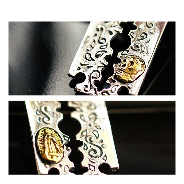 シルバーペンダントトップ pe2188 シルバーアクセサリー ペンダントトップ メンズ カミソリ・剃刀 ペンダントトップのみの商品 |  | 03