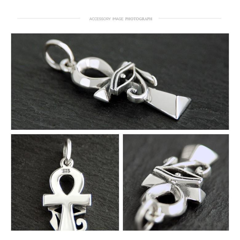 天空神ホルス（ウジャト）の左目 pe2196 シルバーアクセサリー ネックレス メンズ アンク（エジプト十字） ペンダントトップのみの商品 |  | 03