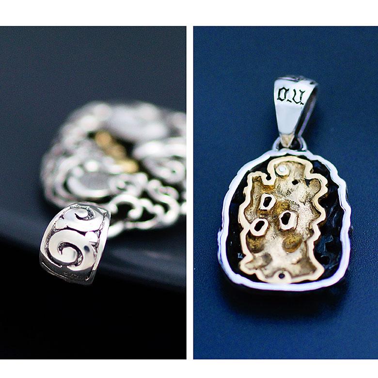 月見兎 pe2207 シルバーアクセサリー ペンダントトップ メンズ 兎