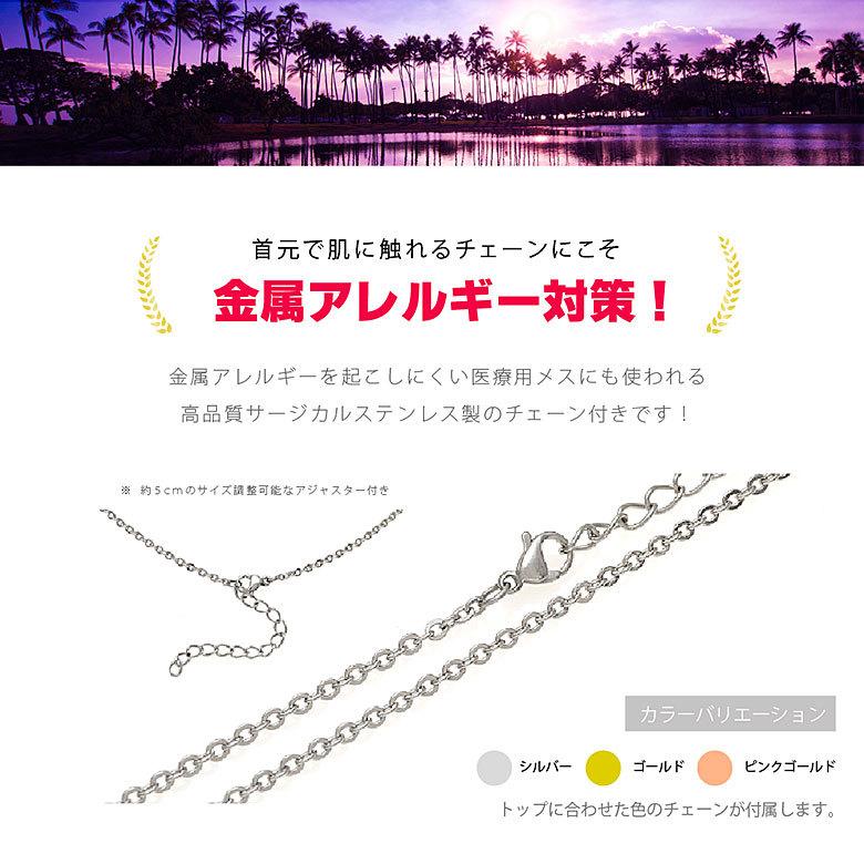 ハワイアンネックレス pe2216 シルバーアクセサリー ネックレス レディース プルメリア 40ｃｍ＋5ｃｍのステンレスチェーン付 |  | 14