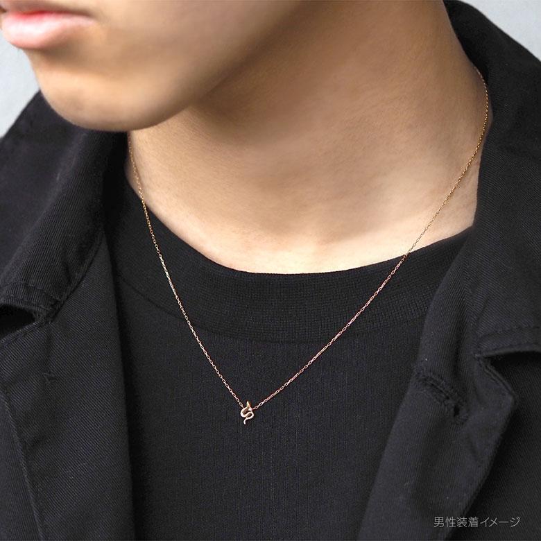 ネックレス 10K ゴールド ヘビ ダイヤモンド pe2234 10金 蛇
