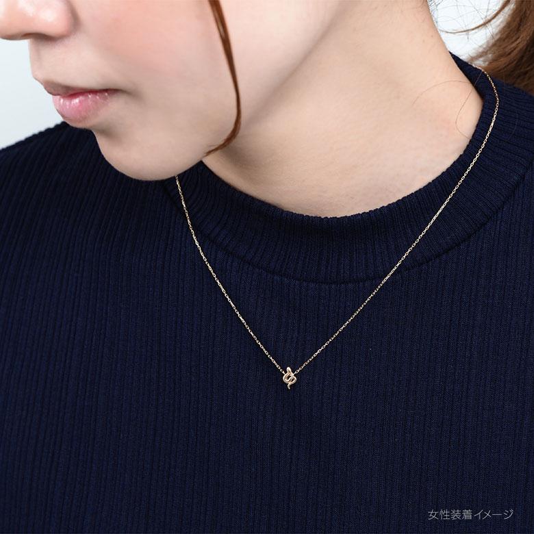 ネックレス 10K ゴールド ヘビ ダイヤモンド pe2234 10金 蛇