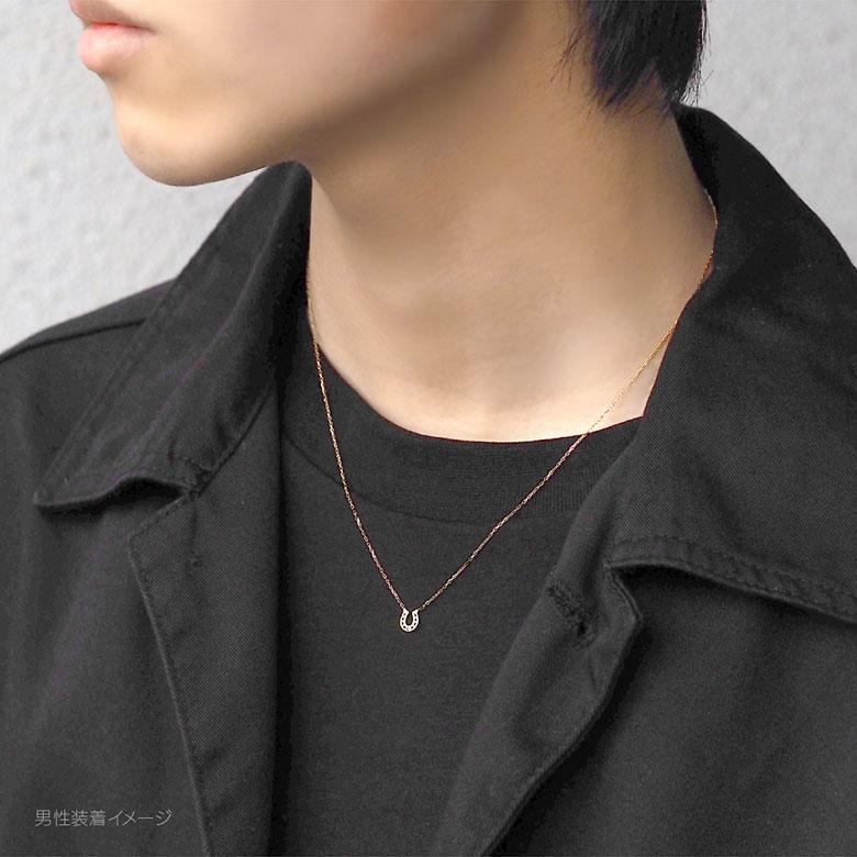 ネックレス 10K ゴールド ホースシュー ダイヤモンド pe2238 10金