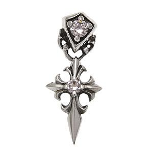 ピアス メンズ シルバーピアス メンズピアス ドロップピアス クロス 楯 pi0348 バラ売り |  | 01