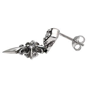 ピアス メンズ シルバーピアス メンズピアス ドロップピアス クロス 楯 pi0348 バラ売り |  | 03
