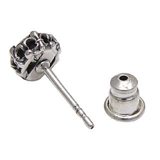 シルバーアクセサリー ピアス メンズ シルバーピアス フレア ジルコニア pi0369 ペア売りの画像