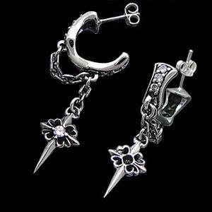 シルバー ピアス ピアス メンズ シルバーピアス シルバーアクセサリー クロス pi0388