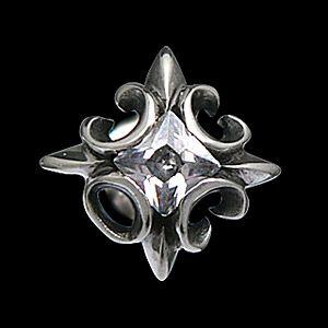 ピアス メンズ シルバーピアス メンズピアス クロス ハードピアス フレア pi0397 バラ売り |  | 02