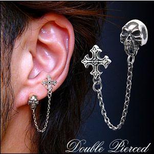ピアス メンズ シルバーピアス メンズピアス クロス・十字架