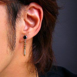 ピアス メンズ シルバーピアス メンズピアス 不動明王・降魔の剣