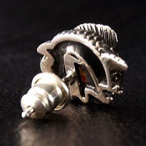 メンズ ピアス シルバーアクセサリー 鯉 アンバー 琥珀 pi0417 バラ売り |  | 03