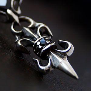 ピアス メンズ シルバーピアス メンズピアス 百合の紋章 フレア pi0431 バラ売り |  | 03