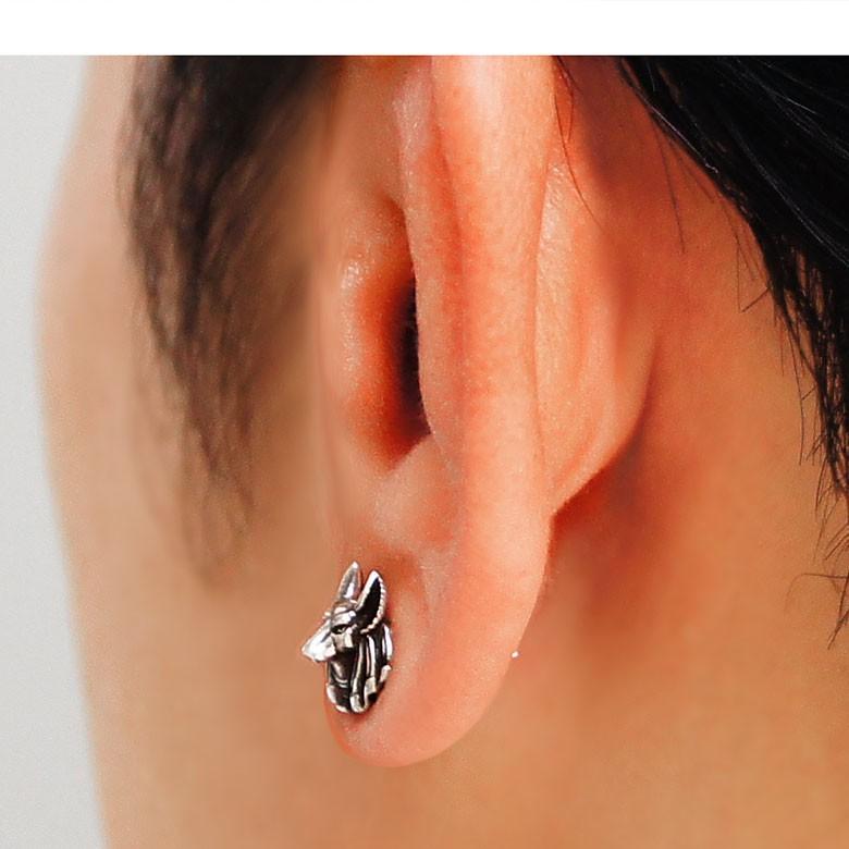 メール便なら送料無料 シルバーピアス Pi0513 シルバーアクセサリー 片耳用ピアス メンズ アヌビス 片耳用売り Pi0513 シルバーアクセサリー2pieces 通販 Yahoo ショッピング