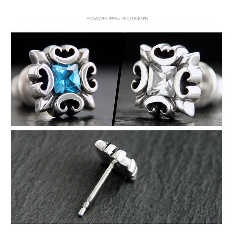 925シルバー ピアス(片耳用) シルバーピアス pi0515 シルバーアクセサリー 片耳用ピアス メンズ 星