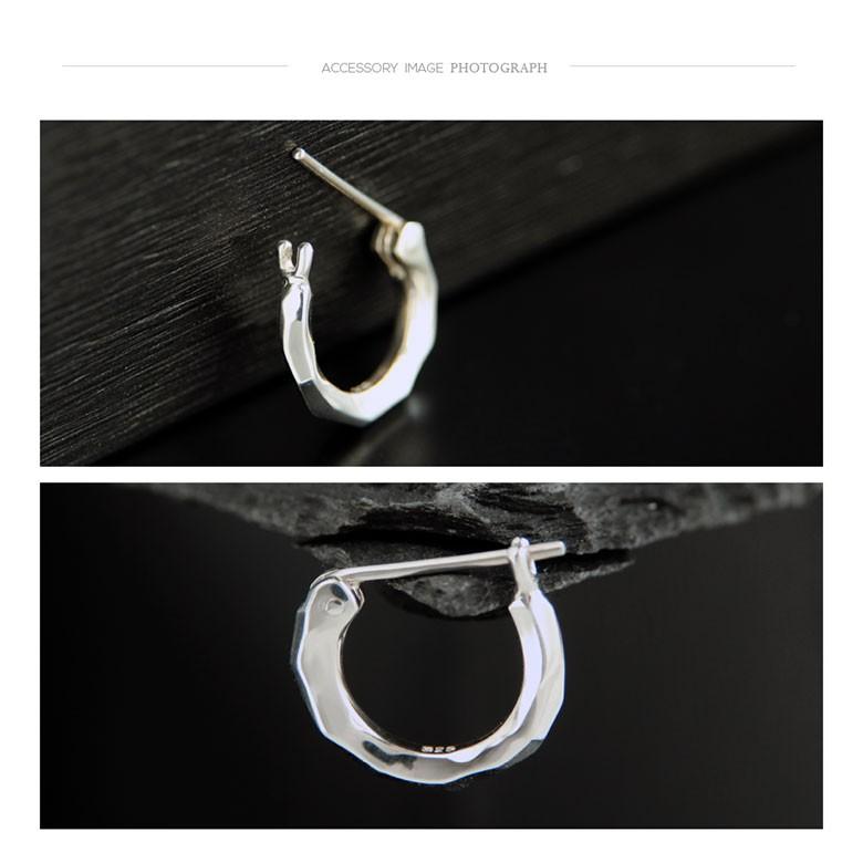 シルバー925 彫刻模様 ピアス(片耳用) シルバーピアス pi0519 シルバーアクセサリー 片耳用ピアス
