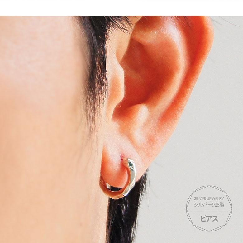 シルバーピアス pi0519 シルバーアクセサリー 片耳用ピアス メンズ ランダム面 片耳用売り |  | 06
