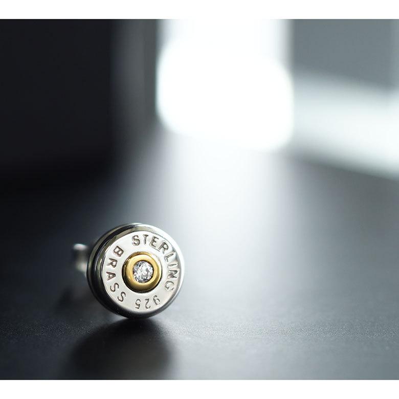 メンズ ピアス 薬莢 シルバー925 ブラス pi0550 シルバーアクセサリー 片耳用ピアス |  | 09