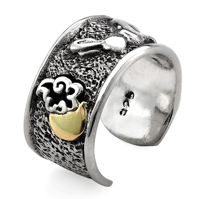 イヤーカフ メンズ うさぎ 和 シルバー925 アクセサリー pi0565 月 兎 片耳用 | 