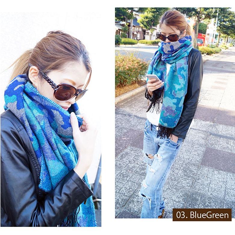 カモフラ柄ストールpso62 クリル・ポリエステル 男女兼用 カモフラ |  | 05