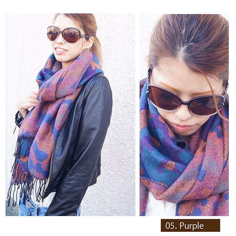 カモフラ柄ストールpso62 クリル・ポリエステル 男女兼用 カモフラ |  | 07