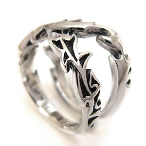 シルバーアクセサリー シルバーリング メンズ 指輪 クロスリング