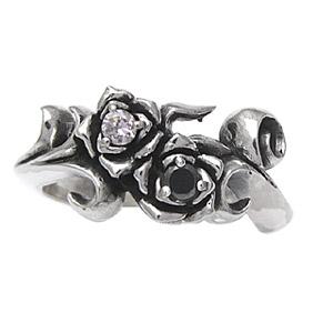 シルバーアクセサリー シルバーリング 指輪 メンズ リング 薔薇