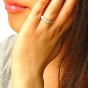 ペアリング シルバーリング 指輪 ハワイアン 花 r0569-pair ペアセット ギフトBOX付き |  | 04