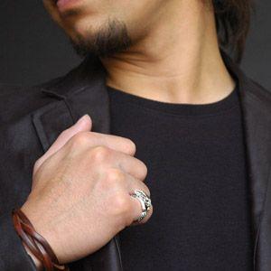 Ru.アクセサリーもじゃさま A-DATA シルバーアクセサリー シルバーリング 指輪 メンズ