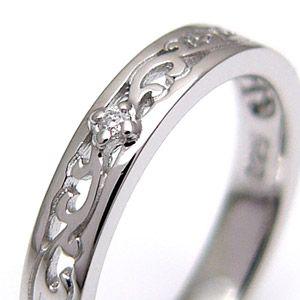 シルバーリングメンズ・レディース ペアリング(単品) ダイヤモンド