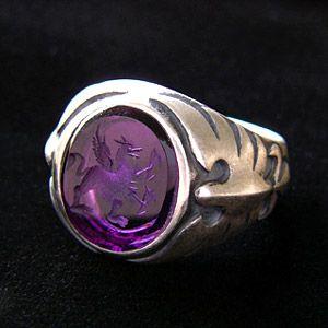 シルバーアクセサリー シルバーリング 指輪 メンズ リング 紋章